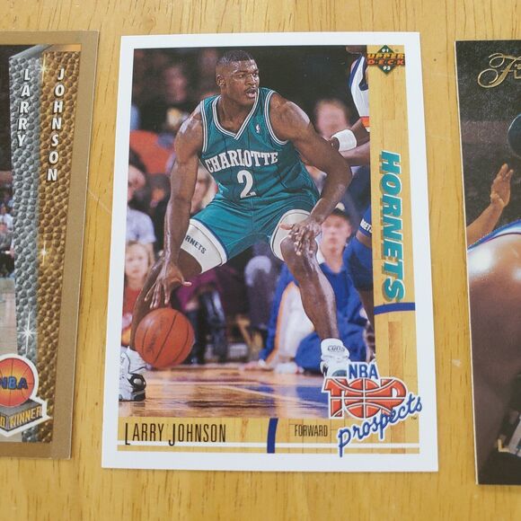 Larry Johnson 12 Different Cards Basketball 1991-92 Upper Deck 445 Top Prospects - Picture 3 of 13